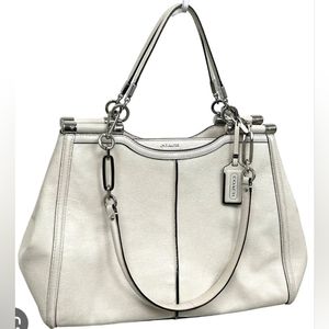 Coach Madison Caroline IVORY Leather Satchel